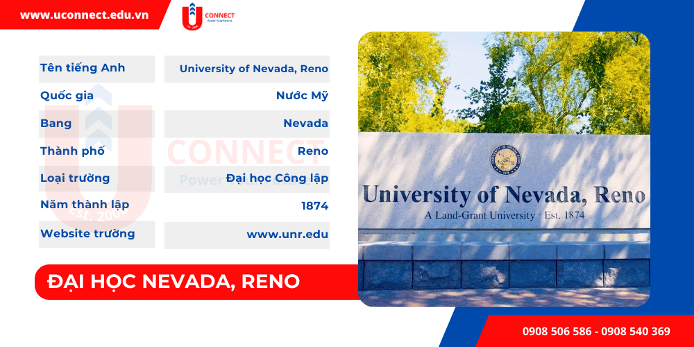 Học bổng và học phí Nevada - Reno, bang Nevada - Mỹ